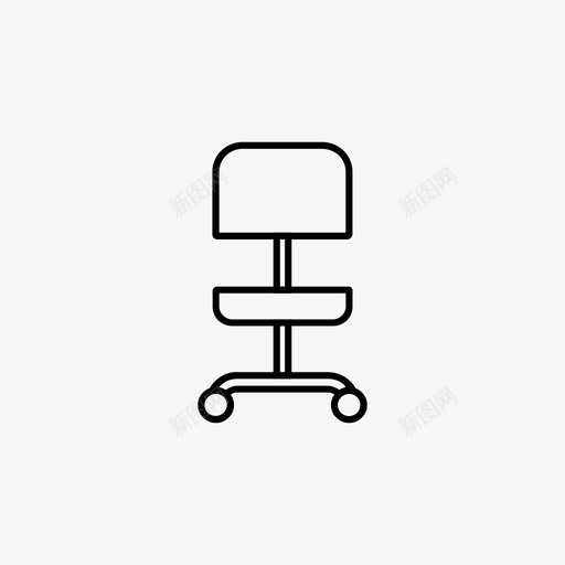 座椅椅子家具图标svg_新图网 https://ixintu.com 内饰 办公室 家具 座椅 椅子 软质