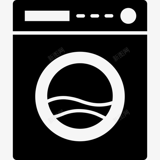 洗衣机清洁家务图标svg_新图网 https://ixintu.com 家务 洗衣 洗衣机 清洁