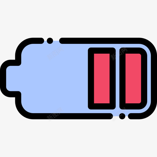 电池摄像头接口19线性颜色图标svg_新图网 https://ixintu.com 摄像头接口19 电池 线性颜色