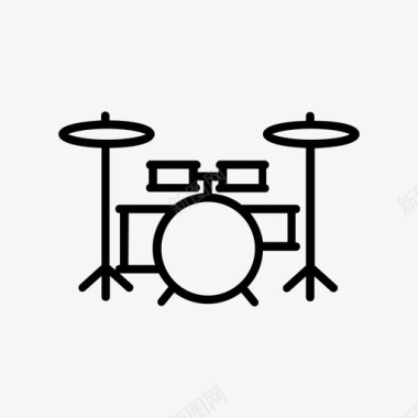 鼓乐队音乐会图标图标