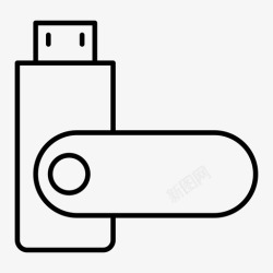 磁棒usb驱动器电子设备图标高清图片