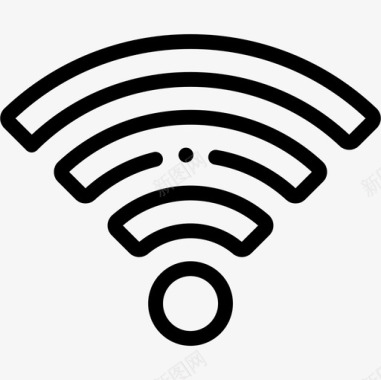 Wifi酒店服务23线性图标图标