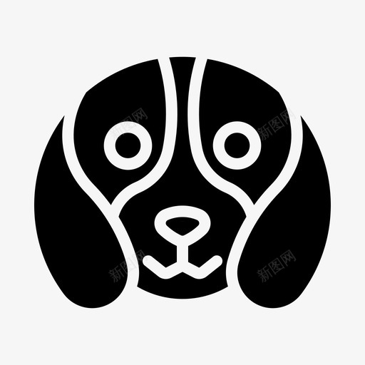 小猎犬狗猎犬图标svg_新图网 https://ixintu.com 品种 气味 狩猎 猎犬