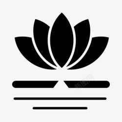 中式花中式按摩图标高清图片