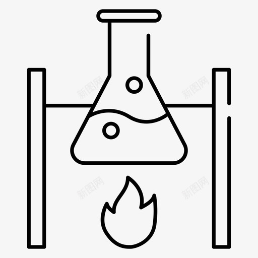 烧瓶烧嘴实验图标svg_新图网 https://ixintu.com 图标 实验 实验室 烧嘴 烧瓶 科学 线图