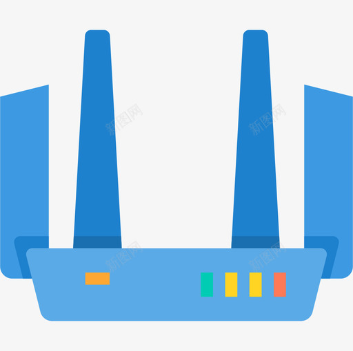 路由器计算机网络3扁平图标svg_新图网 https://ixintu.com 扁平 计算机网络 路由器