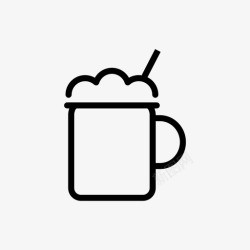混合咖啡饮料咖啡杯子图标高清图片