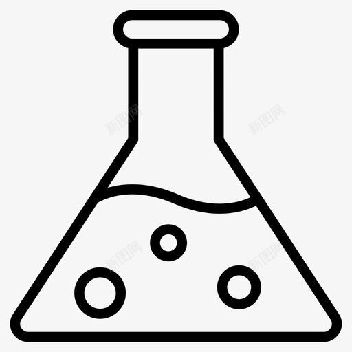 烧杯锥形烧瓶实验图标svg_新图网 https://ixintu.com 实验 实验室 实验室设备线图标 烧杯 科学 锥形烧瓶