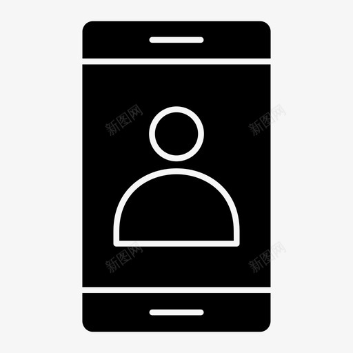 智能手机虚拟形象图标svg_新图网 https://ixintu.com 形象 手机 智能 虚拟
