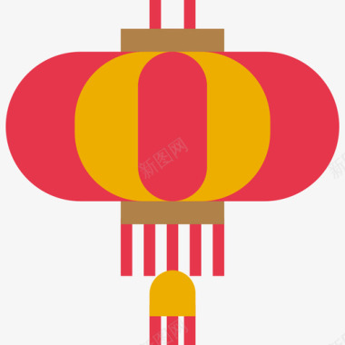 灯笼中国49扁平图标图标