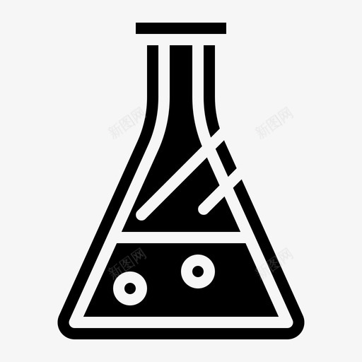 科学化学教育图标svg_新图网 https://ixintu.com 化学 医院固体 教育 烧瓶 科学 试管 锥形瓶