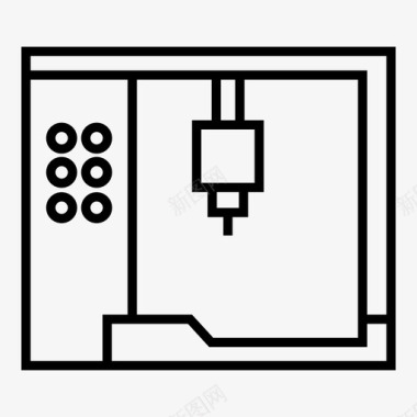 数控设备工厂图标图标