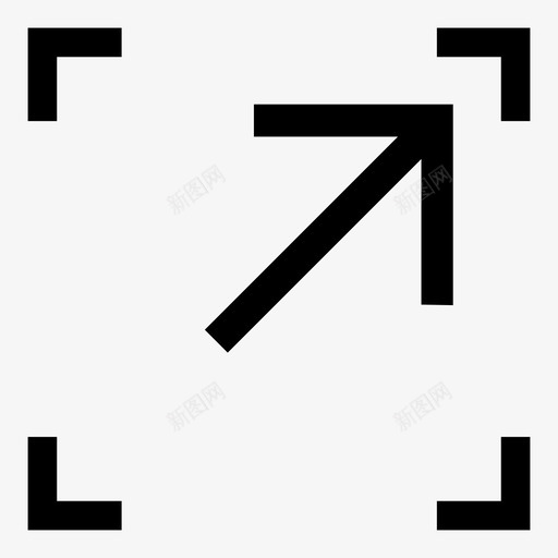 直立箭头方向图标svg_新图网 https://ixintu.com 导航 指路 方向 标志 标牌 直立 箭头