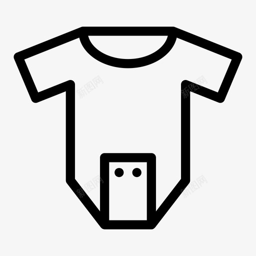 婴儿套装儿童衣服图标svg_新图网 https://ixintu.com 儿童 婴儿套装 衣服