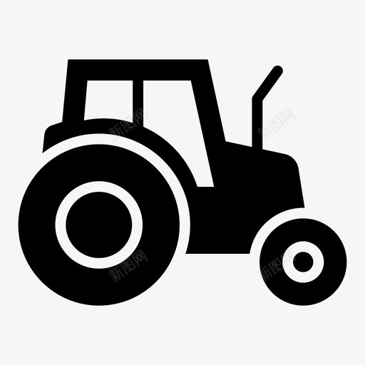 农用拖拉机农业机械农用卡车图标svg_新图网 https://ixintu.com 农业机械 农用 卡车 字形 拖拉机 运输