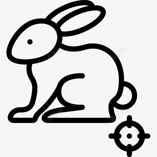 兔子冒险运动13直线型图标svg_新图网 https://ixintu.com 兔子 冒险 直线 线型 运动