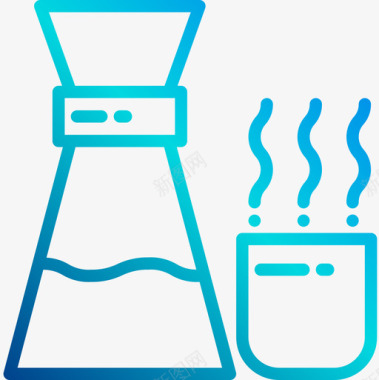 Chemex厨房66线性梯度图标图标