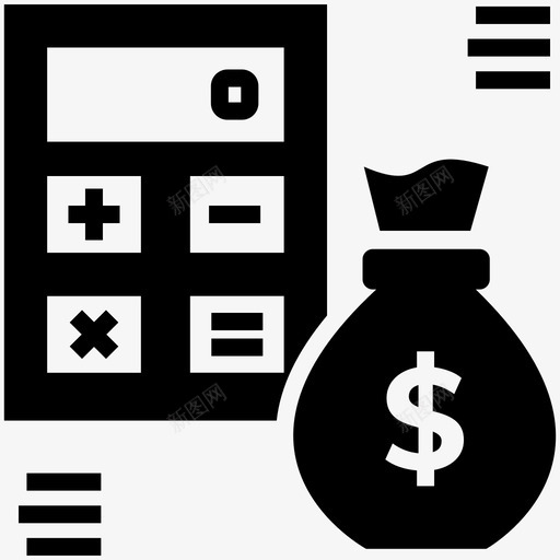 预算会计审计计算图标svg_新图网 https://ixintu.com 会计 估计 图标 字形 审计 战略 管理 计算 财务 预算
