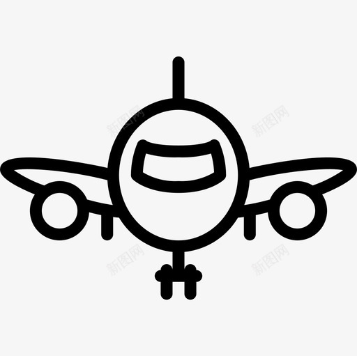 飞机92机场直线型图标svg_新图网 https://ixintu.com 机场 直线 线型 飞机