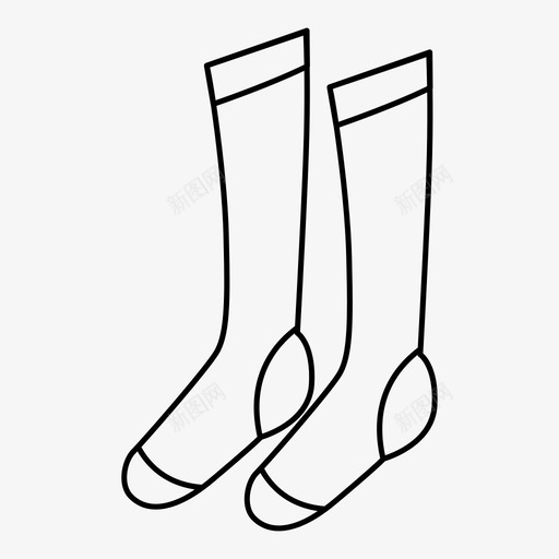袜子圣诞节鞋类图标svg_新图网 https://ixintu.com 冬天 圣诞节 袜子 鞋类