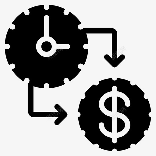 时间就是金钱时间管理30填满图标svg_新图网 https://ixintu.com 填满 时间就是金钱 时间管理30