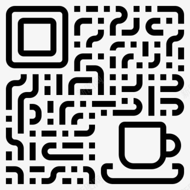 咖啡厅二维码支付商务咖啡厅业务图标图标