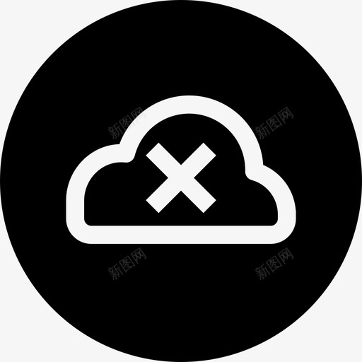 云数据删除图标svg_新图网 https://ixintu.com 云 删除 天气 数据 界面徽章