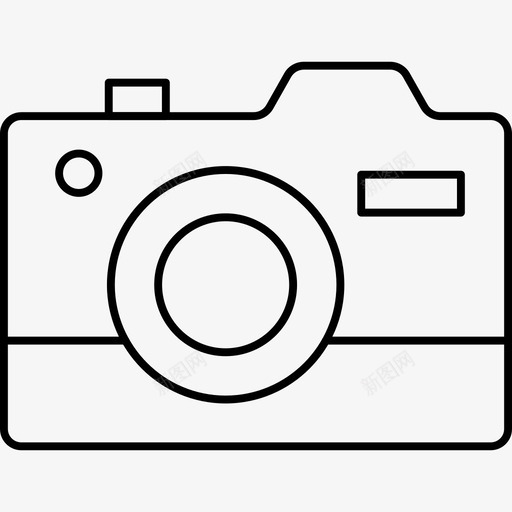 照相机捕捉小工具图标svg_新图网 https://ixintu.com 业务 图标 小工 工具 快门 技术 捕捉 照相机 线图
