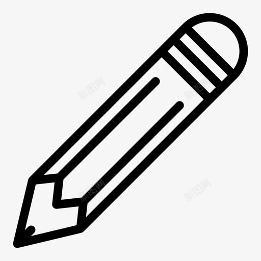 铅笔笔记书写图标svg_新图网 https://ixintu.com 书写 笔记 铅笔