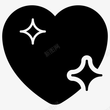 心脏心脏爱的象征图标图标
