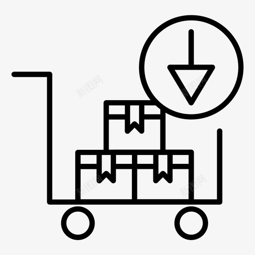 进口产品交货包装图标svg_新图网 https://ixintu.com 交货 产品 包装 商业 概要 装运 进口