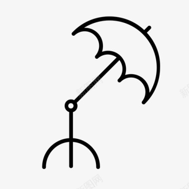 伞照相机灯图标图标
