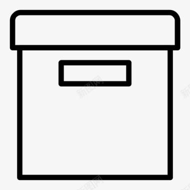 存储盒子冰箱图标图标