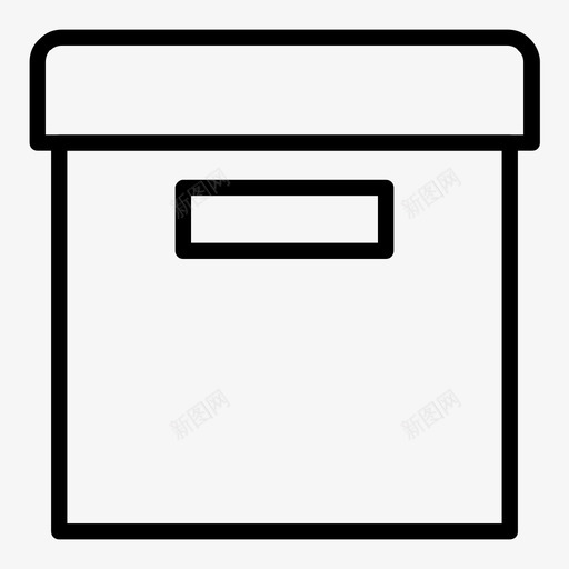 存储盒子冰箱图标svg_新图网 https://ixintu.com 仓库 冰箱 制冷剂 存储 电子商务 盒子