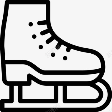 溜冰鞋圣诞187直系图标图标