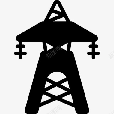 输电塔天线铁塔图标图标