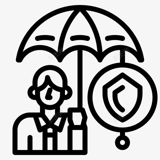 保险人保险箱图标svg_新图网 https://ixintu.com 人 保险 保险概要样式 保险箱 销售 雨伞