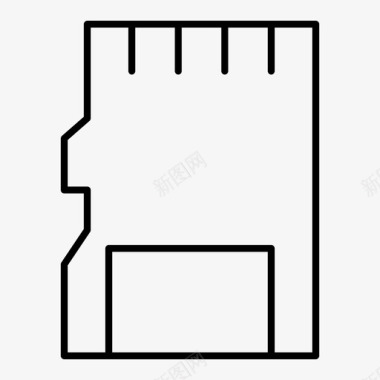 sd卡芯片电子图标图标