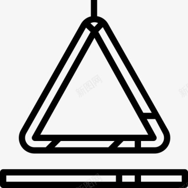 三角形爵士直线图标图标