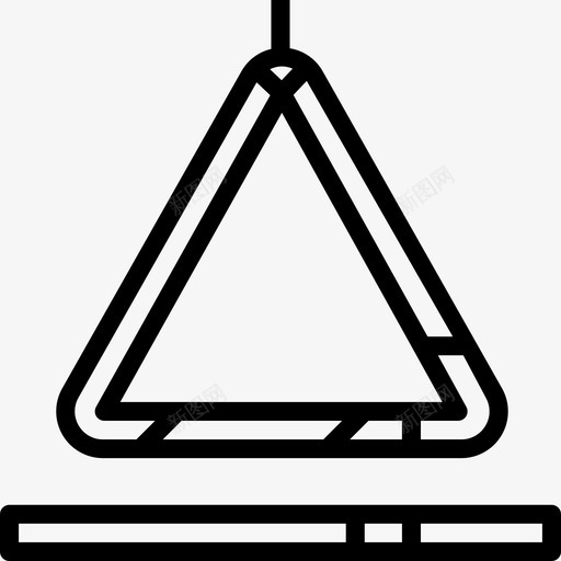 三角形爵士直线图标svg_新图网 https://ixintu.com 三角形 爵士 直线