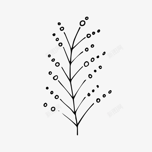 植物树枝涂鸦图标svg_新图网 https://ixintu.com 树枝 植物 涂鸦 自然