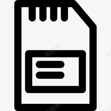 存储卡essentials61线性图标图标