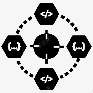 目标完成的定义冲刺图标图标