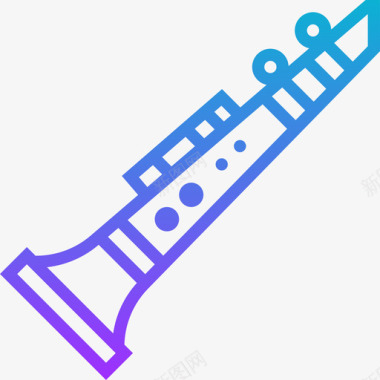 单簧管乐器8渐变图标图标