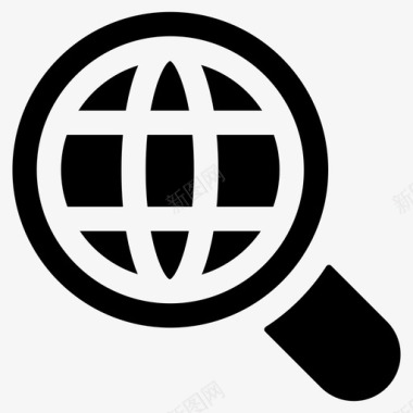 全球研究全球探索全球搜索图标图标