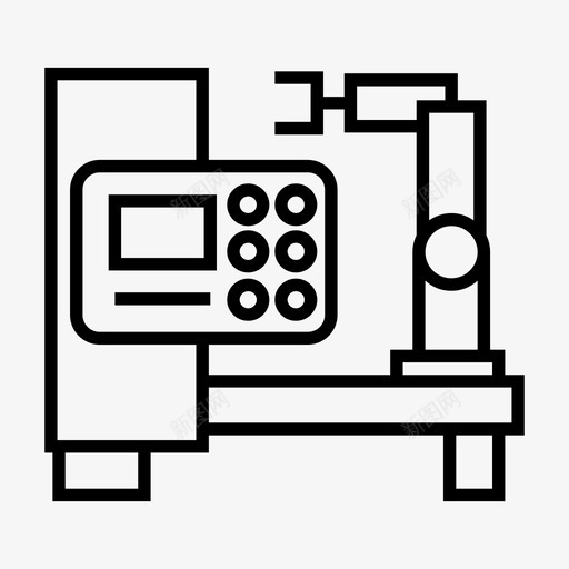 工业机械工业生产线图标svg_新图网 https://ixintu.com 工业 工业生产 机械 生产线