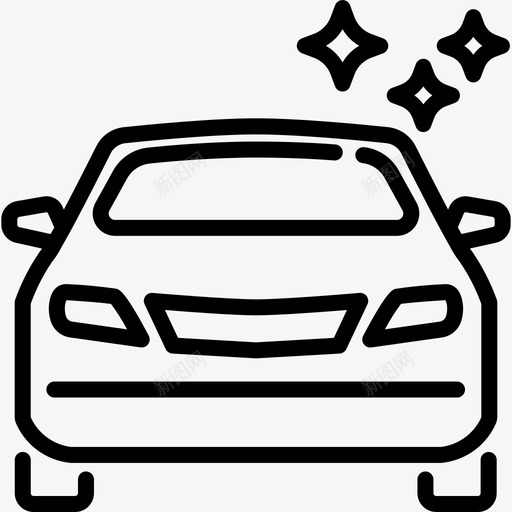 洗车清洁服务图标svg_新图网 https://ixintu.com 服务 洗车 清洁 车辆