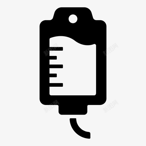 生理盐水袋血液输血图标svg_新图网 https://ixintu.com 医疗用品 水袋 生理 盐水 血液 输血