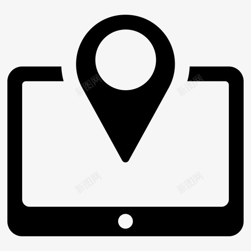 在线位置位置地图定位销图标svg_新图网 https://ixintu.com 位置 图标 在线 地图 定位 指针 标记 符号 通信