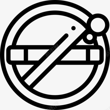 禁止吸烟146号酒店直系图标图标